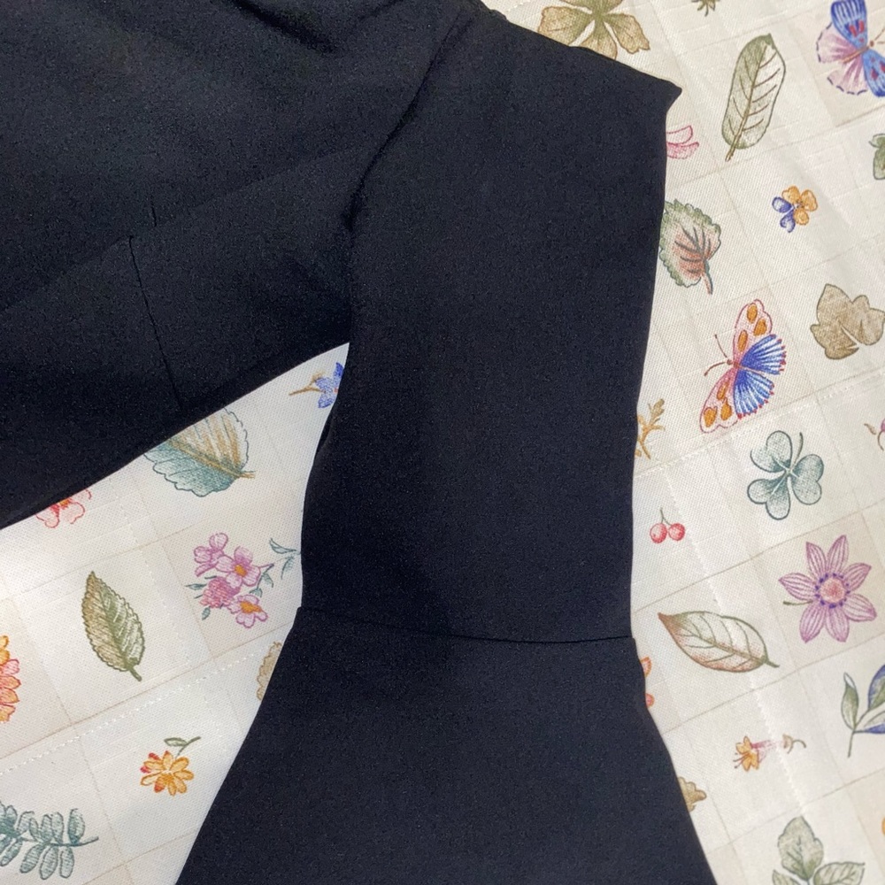 H&M Black Over the Shoulder Top with Bell Sleeves - Picture 2 of 6